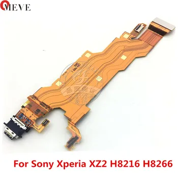 USB Įkrovimo lizdas Valdybos Sony Xperia XZ2 H8216 H8266 Įkroviklis Dokas Lizdo Jungties Modulio Flex Kabelis