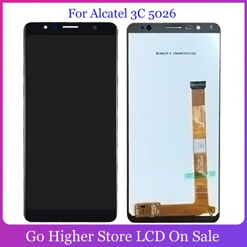 Už Alcatel 3C 5026 Lcd OT5026 5026A 5026D LCD Ekranas skaitmeninis keitiklis Ekrane Palieskite Stiklo Surinkimas