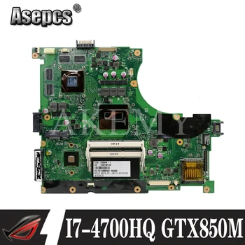 Už Asus N56JK G56JK G56J N56J I7-4700HQ CPU GTX850M nešiojamas plokštė išbandyti darbo, originalus mainboard