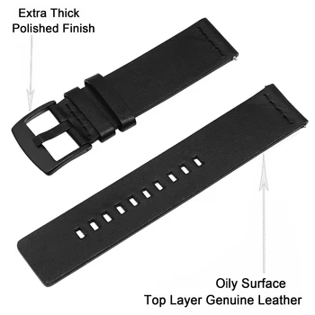 Už Huami VTR Žiūrėti odos Dirželis Xiaomi Amazfit vtr 47mm vtr 42mm Smart Watch Band Apyrankę Amazfit pvp/Stratos/Tempas