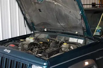 Už Jeep Cherokee 1986-2001 2x Priekinis Dangtis Dangčio Keisti Dujų Statramsčiai Liftas Paramos Smūgio slopintuvas