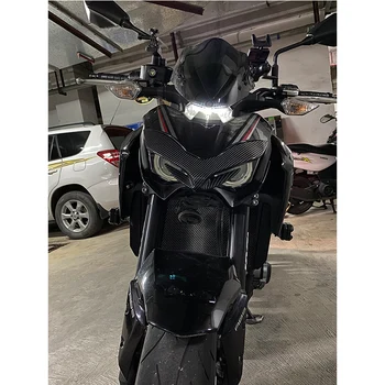 Už KAWASAKI Z900 ABS Motociklo Priekinio Lauktuvės priekinis žibintas Viršutinį Dangtelį Snapas Nosies Kūgio Pratęsimo Gaubtas Anglies 2017 m. 2018 m. 2019 m.