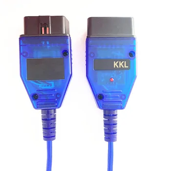 Už KKL VAG Skaitytuvas Įrankis VAG-409 KKL su FTDI FT232RL Mikroschema gauta 409 kkl OBD2 USB Sąsaja Diagnostikos Kabelis