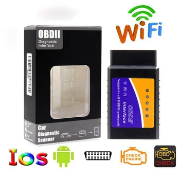 V1.5 Bluetooth/Wifi V1.5 Mini Elm 327 Bluetooth PIC18F25K80 Chip Auto Diagnostikos Įrankis OBDII Android/IOS/ 