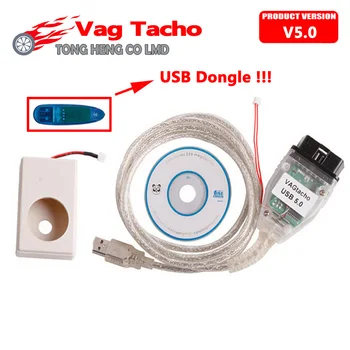 Vagtacho USB Versija V 5.0 VAG Tacho 5.0 Už NEC MCU 24C32 ar 24C64 VAG Tacho V5.0