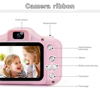 Vaikai Skaitmeninis žaislai vaikams Skaitmeninio Fotoaparato, 2.0 Colių IPS Mini Kamera HD 1080P 20 Mln. Pikselių Kūdikių Sporto Fotoaparatas Dovanų