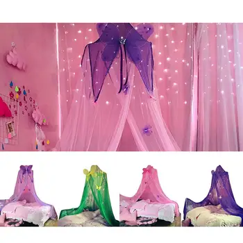 Vaikų Dome tinkleliai nuo vabzdžių Rožinė Lova, Uždangos Europos Kabinti Lova Mantijos Princesė Vėjo Mergina Širdies Naktiniai Dekoratyvinis Ekranas