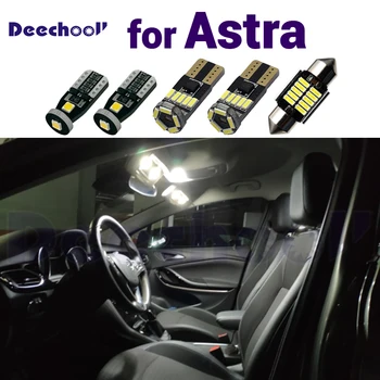 Vaiskiai Balta Klaidų LED veidrodis lempos + LED Lemputė bagažo skyriaus vidaus patalpų žemėlapis dome šviesos Opel Astra H, J, K 2004 -2012 2018