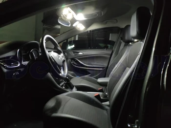 Vaiskiai Balta Klaidų LED veidrodis lempos + LED Lemputė bagažo skyriaus vidaus patalpų žemėlapis dome šviesos Opel Astra H, J, K 2004 -2012 2018