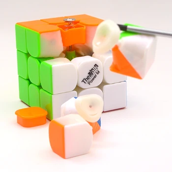 Valk 3 Galios M Magnetinių Kubą 3x3 Mini Dydžio Greičio Kubo Valk 3 Qiyi Konkurencijos Kubeliai Žaislas WCA Įspūdį Magic Cube Magnetai Cubo Žaislas