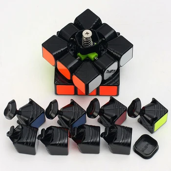 Valk 3 Galios M Magnetinių Kubą 3x3 Mini Dydžio Greičio Kubo Valk 3 Qiyi Konkurencijos Kubeliai Žaislas WCA Įspūdį Magic Cube Magnetai Cubo Žaislas