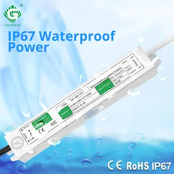 Vandeniui LED Transformatorius Maitinimo Adapteris Lempos IP67 10W 20W 30W 50W 100W 150W Požeminių Šviesos Lauko