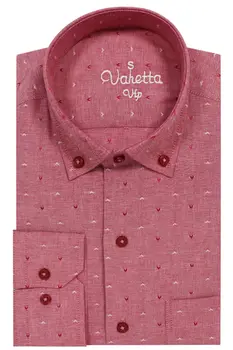 Varetta Rudenį Long Sleeve Pink Komfortą Marškinėliai Mados Vyras Spausdinti Modelio Marškinėliai Vyrų Atsitiktinis Blousers vyriški Laisvalaikio Laisvus Socialinės