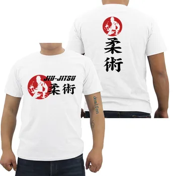 Vasaros Spausdinti Brazilijos Mma Dziudo Karate, Jiu Jitsu T Shirt Mens Prekės Ženklo Drabužių Vyrų Atsitiktinis Medvilnės O-Kaklo Marškinėliai Kietas Viršūnes Tees