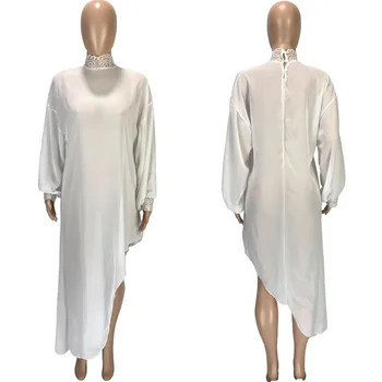 Vasaros Žibintų Rankovės Vien Šifono Suknelė Moterų Nėriniai Golfo Prarasti Atsitiktinis Shift Suknelė Elegantiškas Šalis Ilga Suknelė Sundress Skraiste