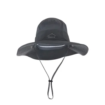 Vasarą Greitai dryng uv apsauga žvejys bžūp Veido, Kaklo apima lauko žvejybos dviratį nuimamas Tris-naudoti vyrai Skydelis skrybėlę kibiro kepurę