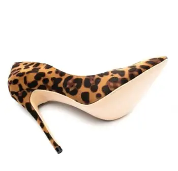 VERSTOS odos leopard siurblys aukšto KULNO moterų batai seksuali suknelė siurblys