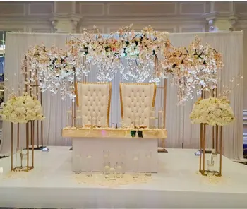 Vestuvių backdrops Gėlių stovas vestuvių dekoras