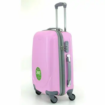 Vidutinis lagaminas su 4 ratais, 360 ° bagažo 65cm X 45cm X35cm kelionės rožinė