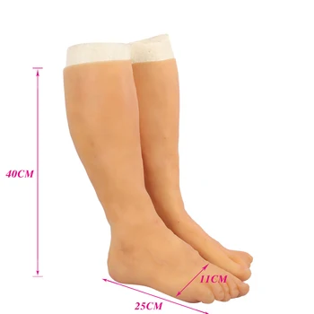 Viena Koja Silikono Kojos Protezas Rankovės Labai Imituoti Odos, Dirbtinės Kojos Padengti Randus jauno amžiaus