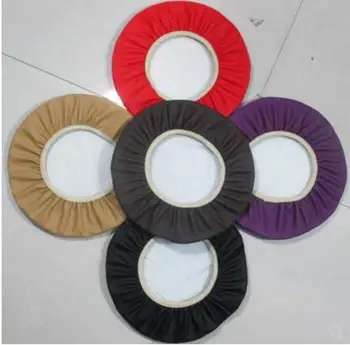 Vientisos spalvos tinklelis PU storio apvalios taburetės padengti sėdynės pagalvėlė padengti modeliavimas pu odos baro kėdė apima