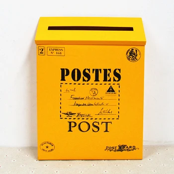 Vintage Retro Metalinės Pašto Dėžutės Sienos Montuojamas El. Pašto Dėžutės Pašto Dėžutė Kibirą Laikraštis 