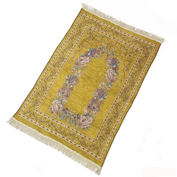 VIP Medvilnės šeniliniai Musulmonų maldos kilimėlis kilimas kilimas blanketIslamic garbinti Gobelenas Apdaila Kutas Miegamojo kambarį kilimas