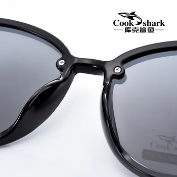 Virėjas Ryklys 2020 m. naujas didelis rėmo akiniai nuo saulės ponios korėjos versija banga, akiniai nuo saulės, poliarizuoti vairavimo UV apsauga akiniai