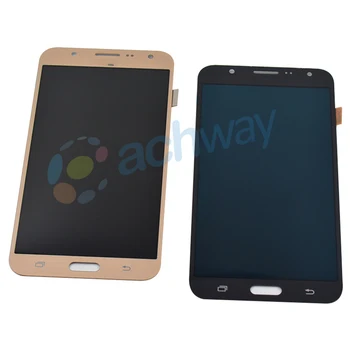 Visiškai skaitmeninis keitiklis Surinkimo Samsung Galaxy J7 J700 J700F J700H Ekranas Su Ryškumo Kontrolės Jutiklinis Ekranas LCD Pakeitimo