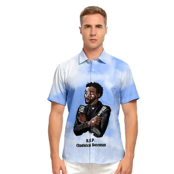 Vyriški marškiniai, R. I. P. Chadwick Boseman 3D Spausdinimo Vasaros Mados Gatvė Viršūnes Unisex Negabaritinių Marškinėliai Harajuku WAKANDA AMŽINAI Marškinėliai