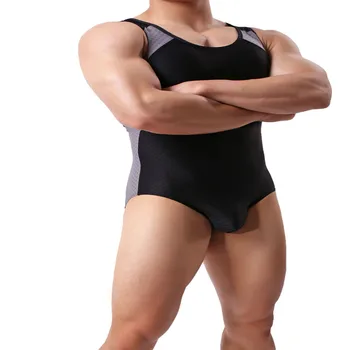 Vyrų Kūno Formavimas Bodysuit Bendrojo Vientisas Seksualus Bodysuit Leotard Bakas Bodysuits Jumpsuit Miego Dėvėti Sudurti Apatiniai