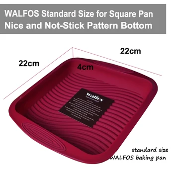 WALFOS Maisto kokybės nelipnius Vėjo Raudonosios Aikštės Silikono Formos Tortą Skardą Kepimo Įrankiai Pelėsių Už Tortas Atsparus Karščiui Duonos Pelėsių