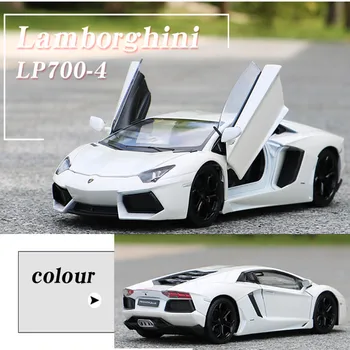 WELLY 1:24 Lamborghini Aventador lydinio automobilio modelį Diecasts & Žaislas Transporto priemonių, Rinkti dovanas Ne nuotolinio valdymo tipas transporto žaislas