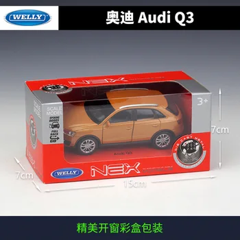 Welly 1:36 Audi Q3 lydinio automobilio modelį pull-back transporto priemonė Rinkti dovanas Ne nuotolinio valdymo tipas transporto žaislas