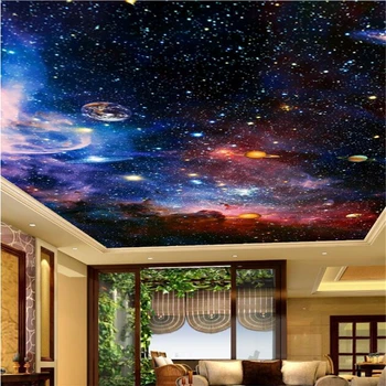 Wellyu обои Užsakymą tapetai, 3d Foto Freska Space Star Salonas, Miegamojo, Viešbučio, Parduotuvių Lubos, sienos tapetai 3 d tapetai