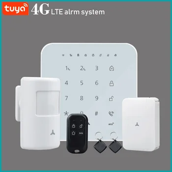WIFI, GSM, 3G, 4G home Security, smart Signalizacijos Sistema apsaugos nuo Įsilaužimo neprivaloma rinkinys Tuya APP Control Arm Nuginkluoti Gali Kūrinių, Alexa