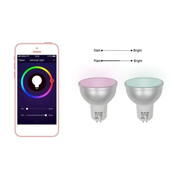 Wifi Smart LED Lemputes GU10 APP Nuotolinio Valdymo Jungiklis Pritemdomi Suderinama su 