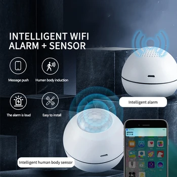 Wifi Žmogaus Kūno Smart Judesio Jutiklio Apsaugos Nuo Įsilaužimo Signalizacijos Smart Home Detektorius, Sirena Nuotolinio Stebėjimo Tuya App Home Security
