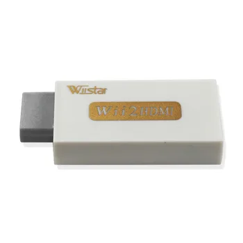 Wiistar Mažmeninės Balta Wii HDMI Wii2HDMI Adapteris Keitiklis Apeiti Remti 1080P 3.5 mm Audio Video Išėjimas Karšto Pardavimo