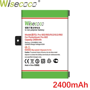 Wisecoco 2400mAh Akumuliatorius, Skirtas Pocketbook Pro 602 603 612 902 903 912 920 Aukštos Kokybės +Sekimo Kodas