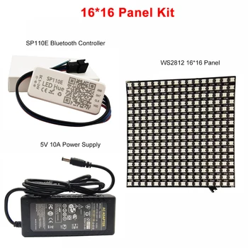 WS2812B Modulis Ekrano Matricos LED Pikselių Lankstus Adresuojamo Skydelis Skaitmeninis Ir SP110E 
