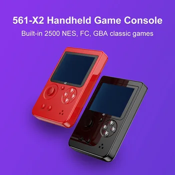 X2 Nostalgiškas 2.8 colių LCD Mini Retro Žaidimų Konsolės Mini Nešiojamą 2500 Žaidimų Vaizdo Grotuvas NE FC už GBA Žaidimų konsolėje