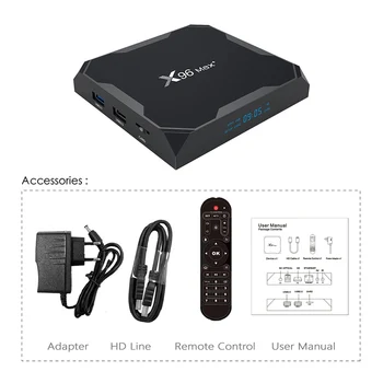 X96 Max Plus TV Box S905X3 Quad Core 4G 64GB 32GB TV BOX 8K Full HD 1080P 2.4 G/5G WIFI USB3.0 Android 