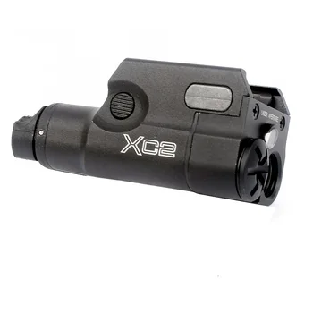 XC2 Lazerio Šviesa Compact Pistoletas Žibintuvėlis Su Red Dot Lazerio Taktinis LED MINI Baltos Šviesos 200 Liumenų Airsoft Žibintuvėlis