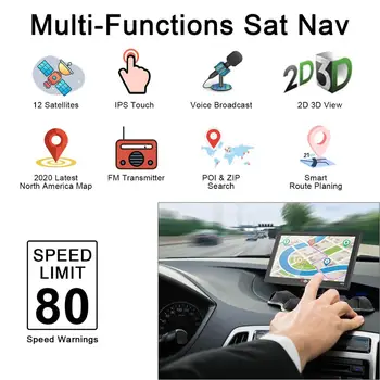 XGODY 9 Colių Automobilinis Truck GPS Navigacija Nemokamai Žemėlapis HD 800*480 Ekrano Touch Ekranas, GPS Transporto priemonės coche Europoje, Australijoje, Amerikoje Žemėlapyje