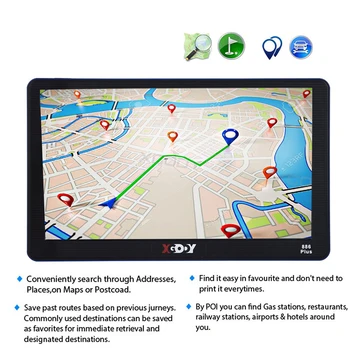 Xgody Automobilių GPS Navigacijos Android 