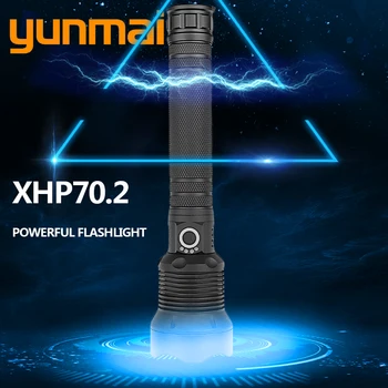 Xhp70.2 labiausiai galingas LED žibintuvėlis usb Zoom fakelas xhp70 xhp50 18650 arba 26650 daugkartinio Įkrovimo baterija lemputė