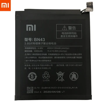 Xiao Mi Originalus Telefonas, Baterija Xiaomi Redmi Pastaba 4 5 4X 3 Pro 3S 3X 4X Mi 5 4A Pastaba 5A / Pro 5 Plius baterijos Pakeitimas