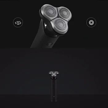 Xiaomi Mi Elektrinį skustuvą, S500, Maquinilla de Afeitar para Hombre, Recargable, Lavable, Cabezal 3D, 3 Cuchillas