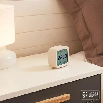 Xiaomi mijia Youpin Bluetooth temperatūros ir drėgmės jutiklis Mijia naktį šviesos LCD žadintuvas Mihome App kontrolės termometras